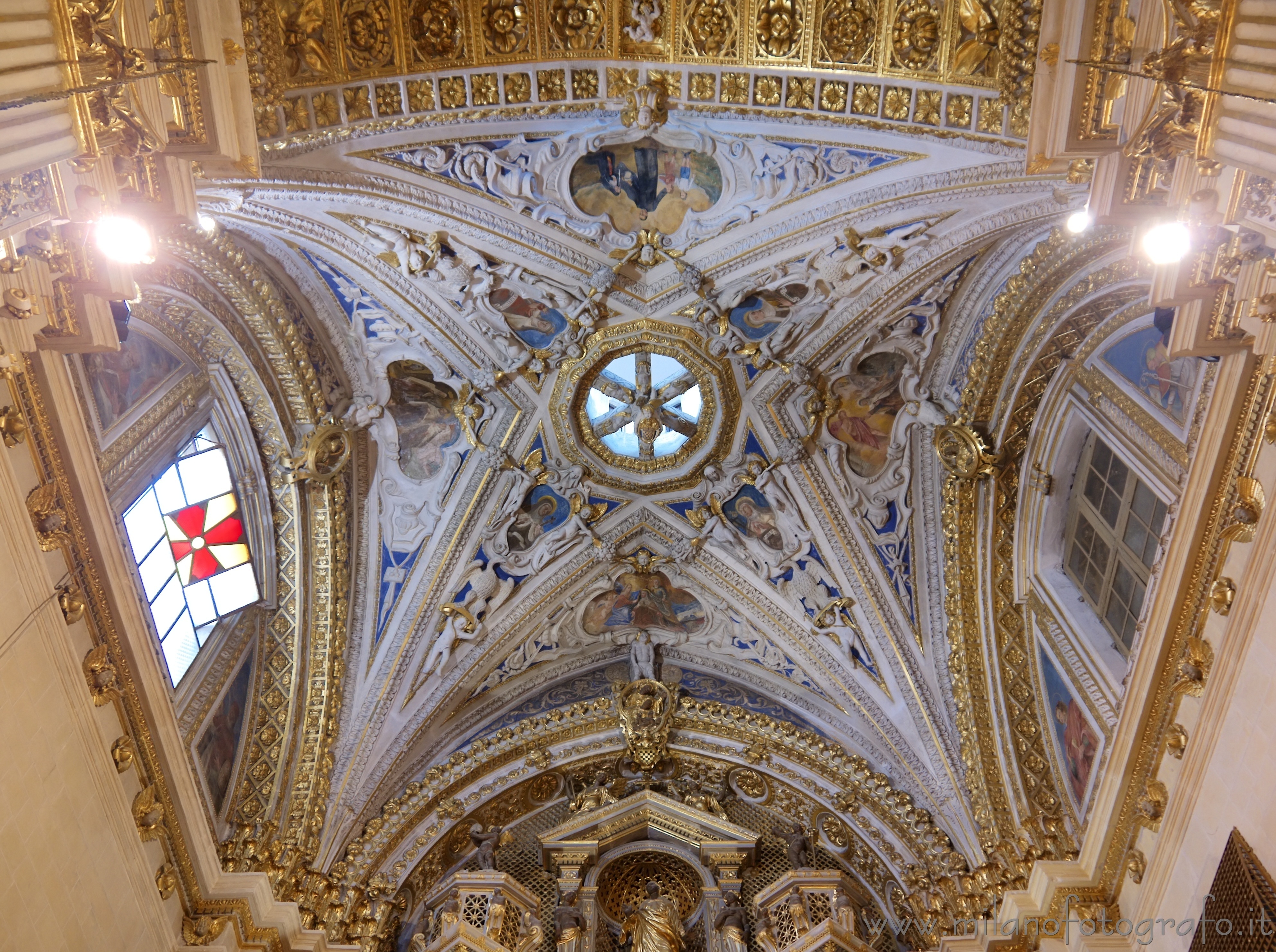 Lecce - Soffitto dell'abside Chiesa della Madre di Dio e di San Nicolò, nota anche come chiesa delle Scalze